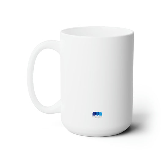 Java121 x Engage121 White Ceramic Mug 15oz