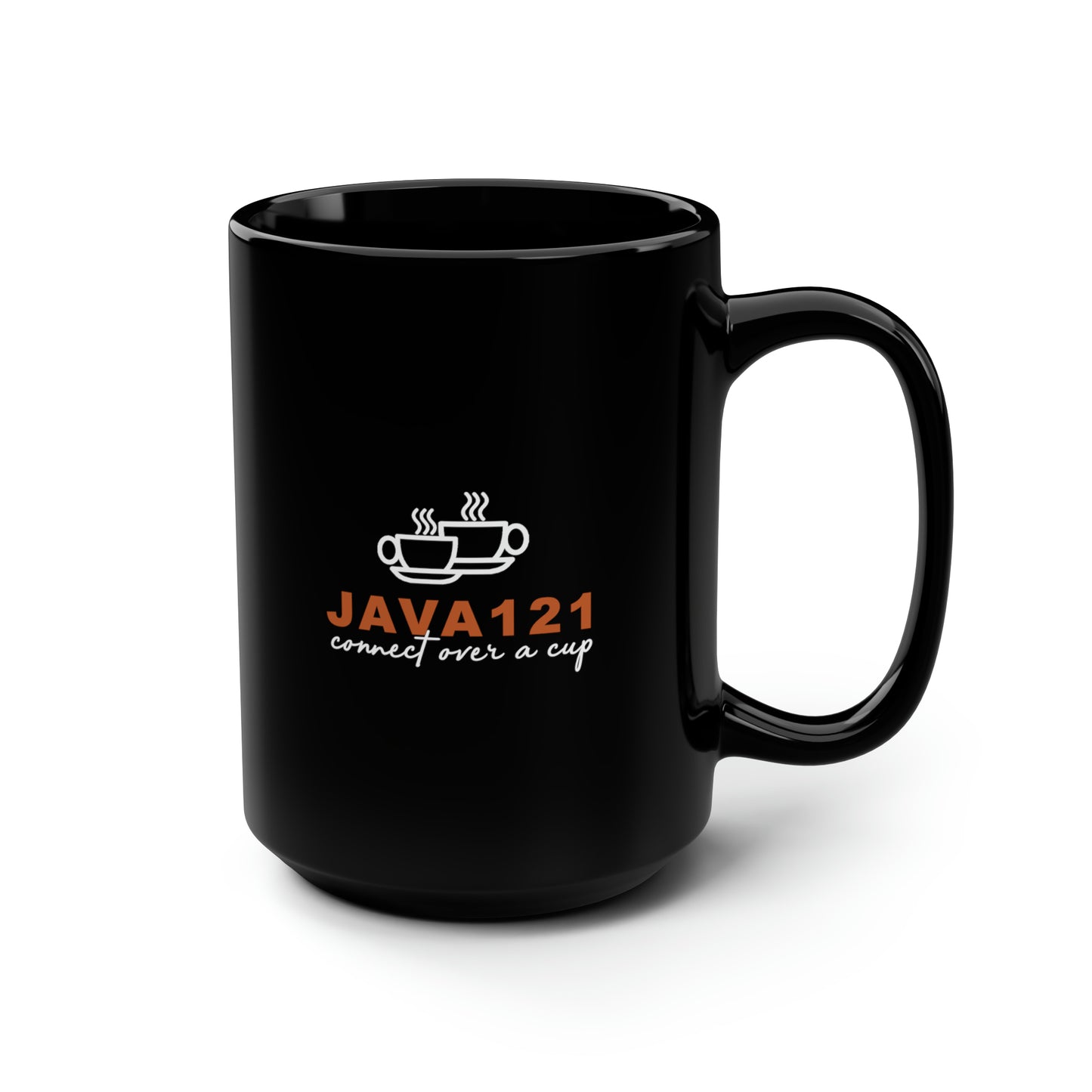 Java121 x Engage121 Black Mug, 15oz