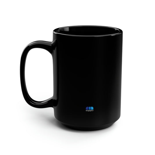 Java121 x Engage121 Black Mug, 15oz