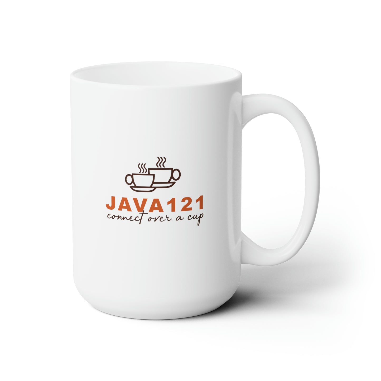 Java121 x Engage121 White Ceramic Mug 15oz