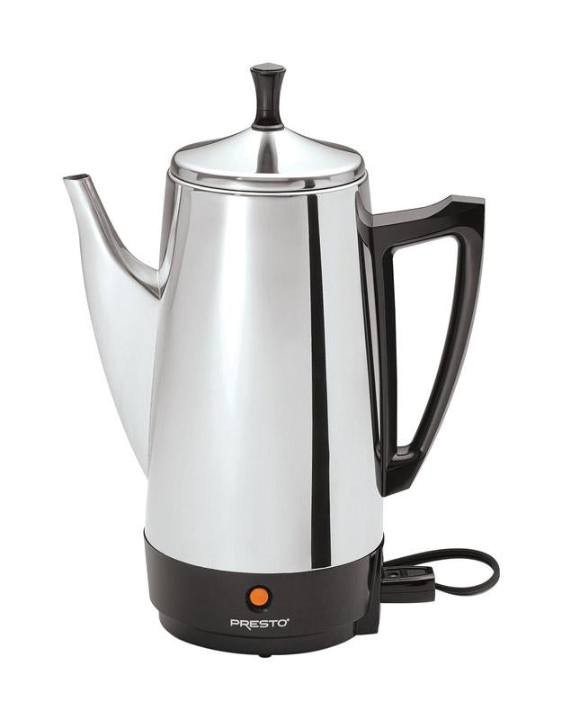 Presto 12 cups Silver Percolator